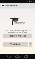 login screen