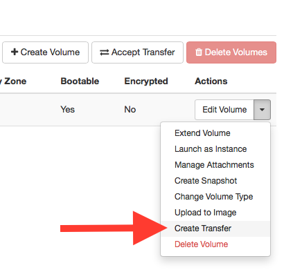 Step 4: Volume transfer