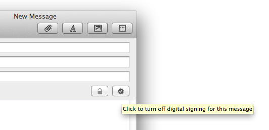 Apple Mail S/MIME icons